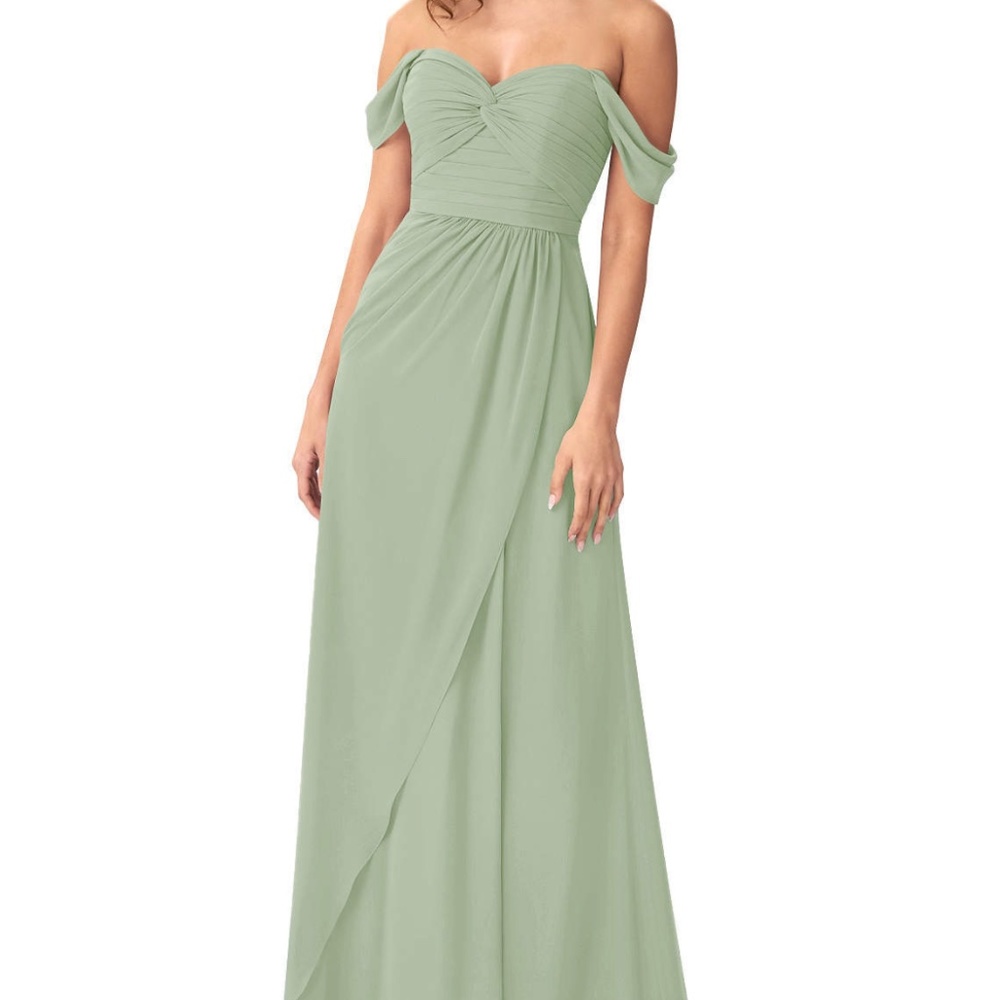 Azazie AGAVE Off-Shoulder Chiffon Dress
